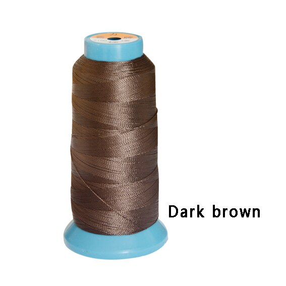 1 rouleau de fil à tisser dix couleurs, fil Polyamide haute intensité, 12 aiguilles à tisser de 9cm/aiguilles de type C/aiguille incurvée: Foncé Jaune