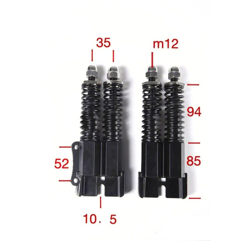 10 Inch Electric Scooter Hydraulic Shock Absorber Suspension Motorcycle Scooter Spring Rebound Damping Fork Shock