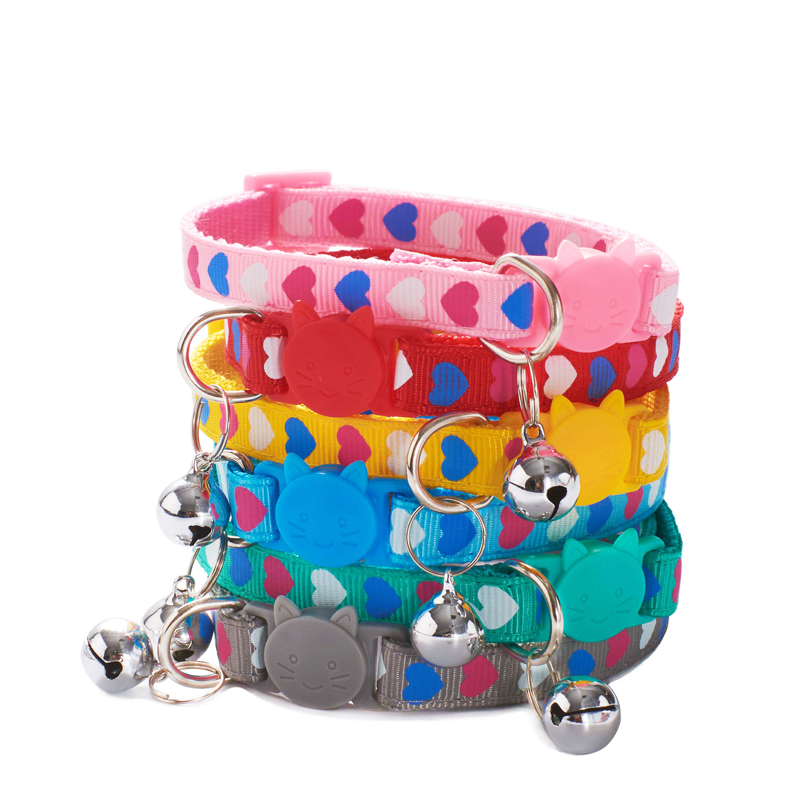 Collar para mascotas con cascabel, para perros y gatos pequeños, ajustable, accesorios de seguridad