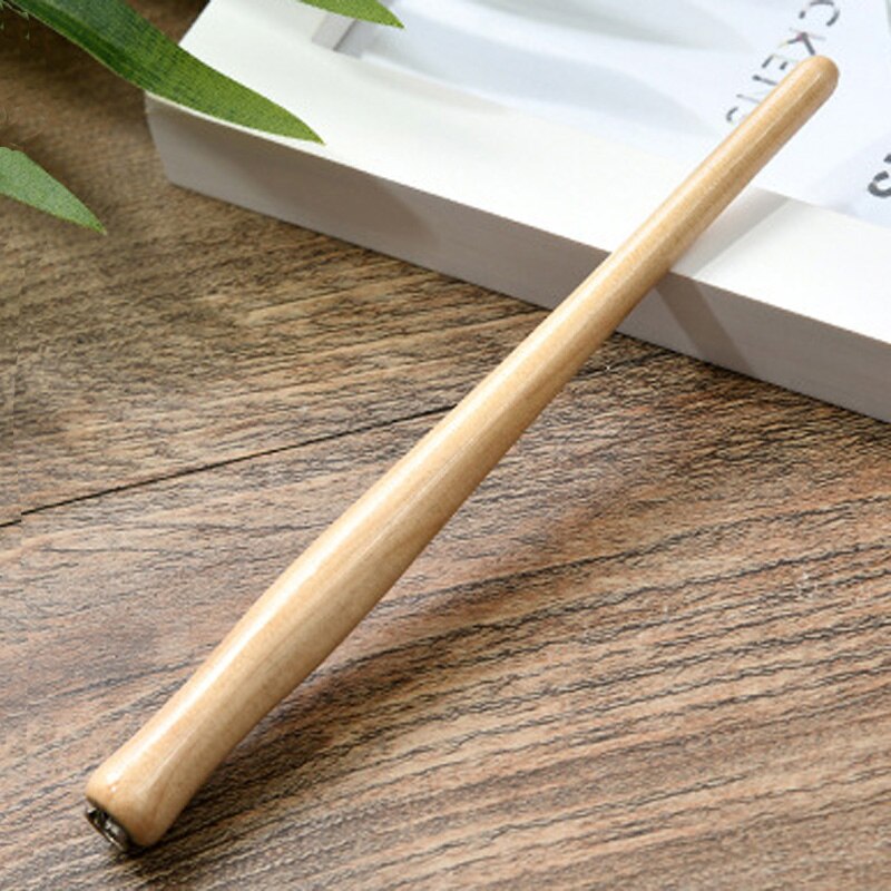 Neue Gerade tauchen Stift Halfter Englisch SchräGen Kalligraphie Kupfer gotisch Feder Skript Halfter Antike Holz Brunnen tauchen Stift