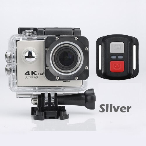 Sports Action Camera Video WIFI Ultra HD Underwater Diving 1080P Camera 4K DVR Waterproof Helmet Bicycle Cam: Silver
