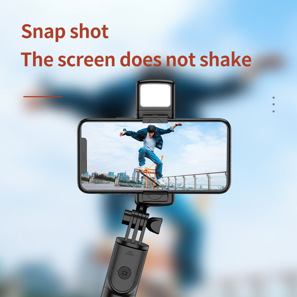 S03s kabellose bluetooth-selfie-sticks, faltbare mini-stative mit fülllicht, faltbare mini-einbeinstative, tragbar für smartphones