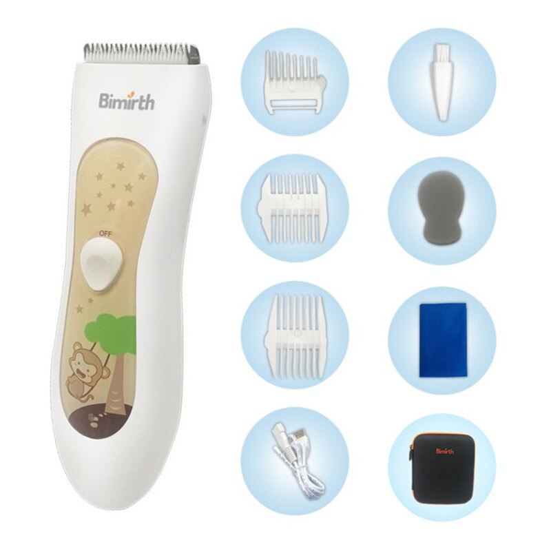 Elektrische Baby Haar Trimmer Haar Haarschneidemaschine Baby Haar Pflege Schneiden Entferner Wiederaufladbare Ruhig freundlicher Kleinkind Frauen Haustier Haar Rasierer