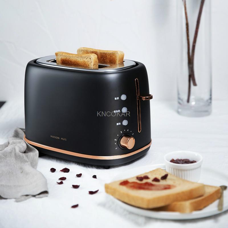 Stainless steel Electric Toaster Household Automatic Bread Baking Maker Breakfast Machine Toast Sandwich Grill Oven 2 Slice