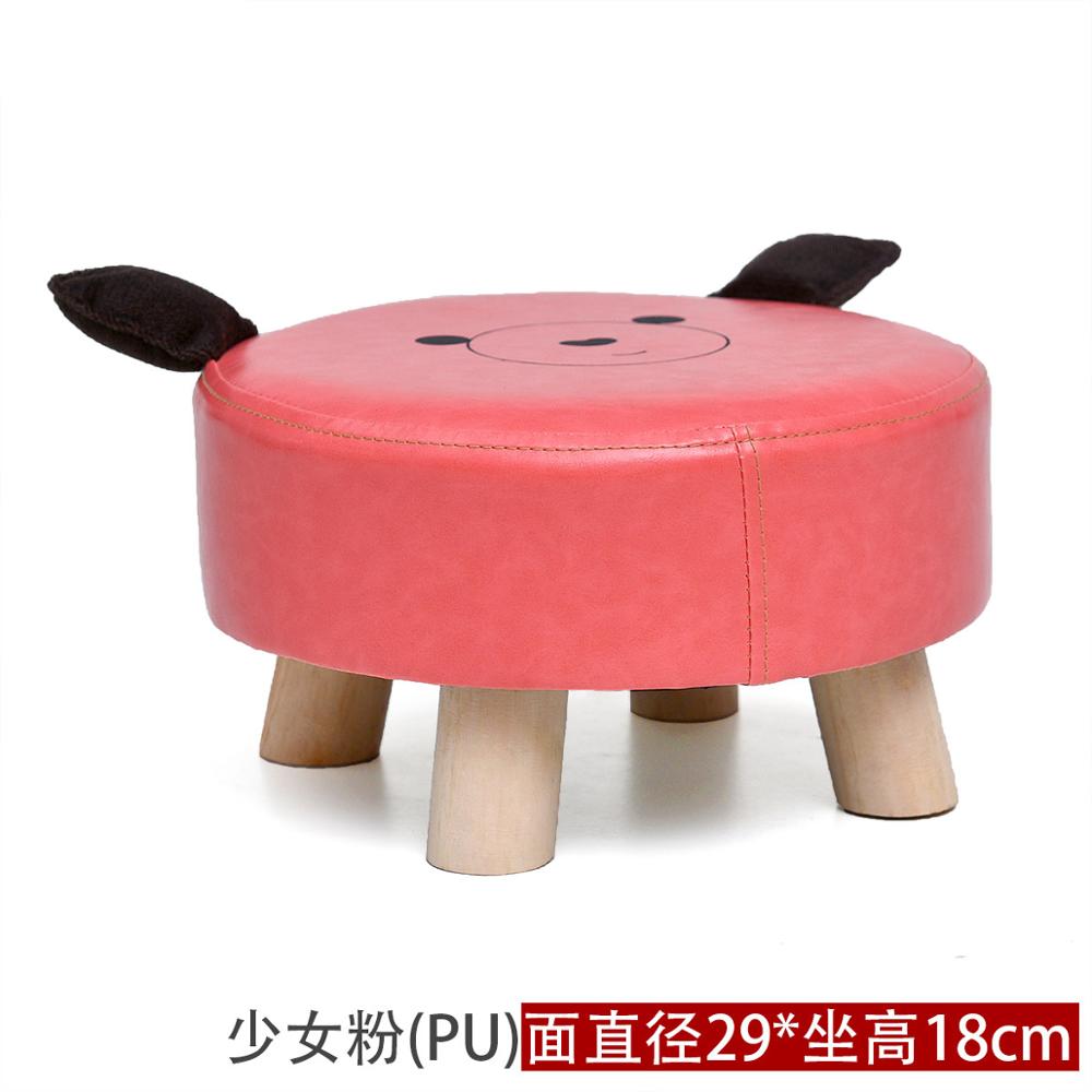 hogar sofá taburete bonito tela arte sala de estar mesa de té mound madera pequeño taburetes para pie BANCO DE taburetes para niños: 2