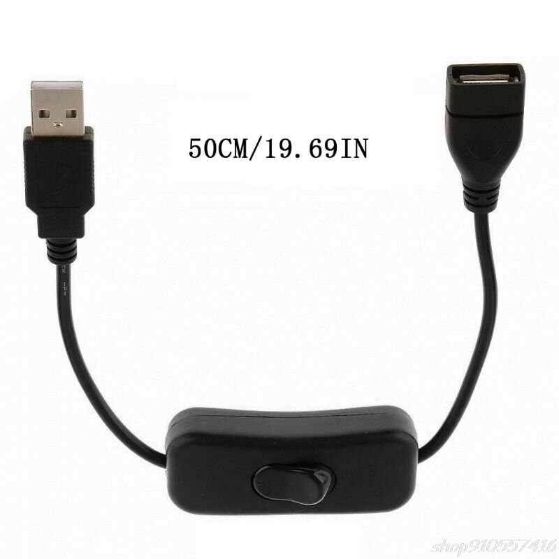 Sincronizzazione dati cavo di prolunga USB 2.0 cavo di prolunga USB con interruttore in poi spento per PC ventilatore USB lampada a portato caricatore USB lampone pi N09 20