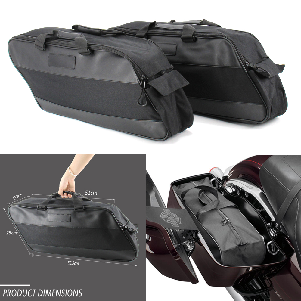XMT-MOTO Vivid Black Hard Zadeltas Deksels past voor 1993-2013 Harley Davidson Touring Road Glide FLTRX Electra Glide FLHT Road King FLHR Street Glide FLHX