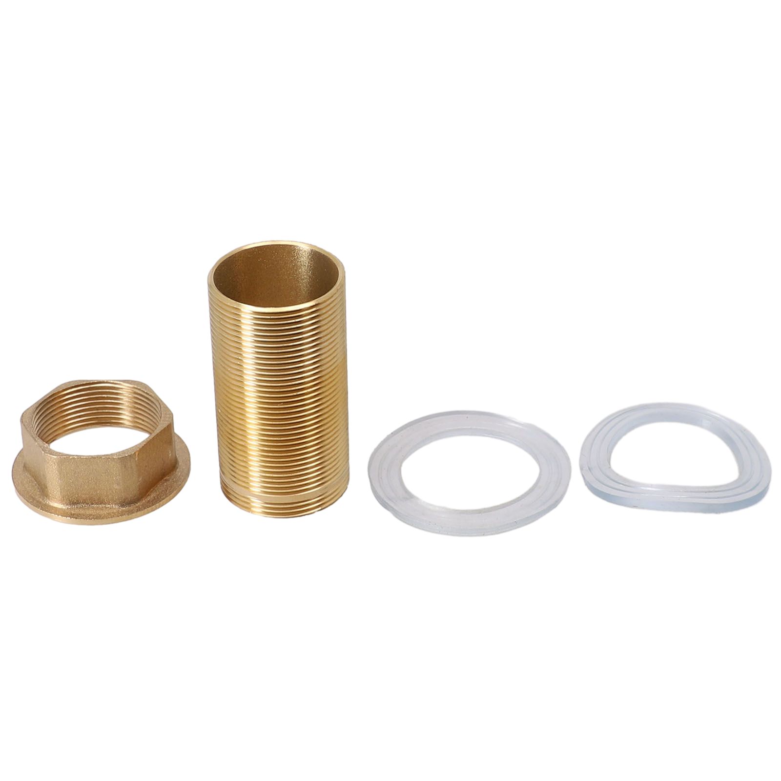 Kitchen Basin Mixer Tap Repair Fitting Kit Threaded Brass Tube Nut Install Parts For Faucet Repair Kitchen Faucet Accessories: WHITE