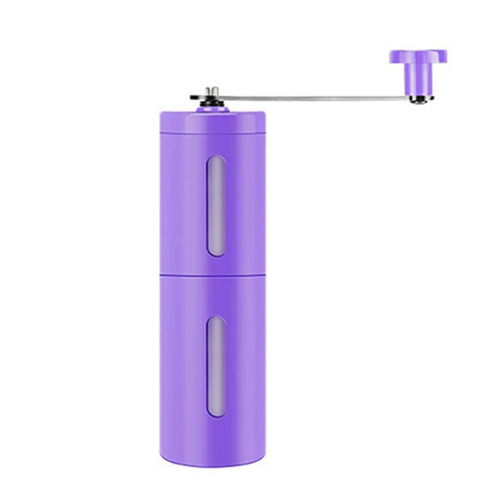Coffee Grinder Manual Coffee Mill Mini Hand Coffee Grinder Mill Portable Home Kitchen Travel Hand Coffee Bean Grinder: purple