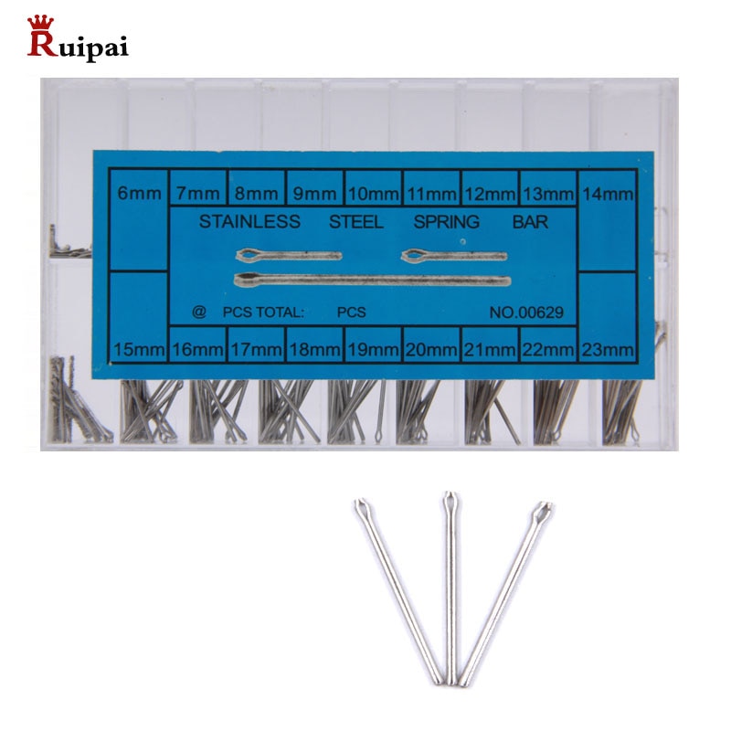 RUIPAI 360Pcs 6-23mm Watch Slip Pin Spring Bars Strap Link Pins Watch Strap Fixed Axis Surface Shaft Tool