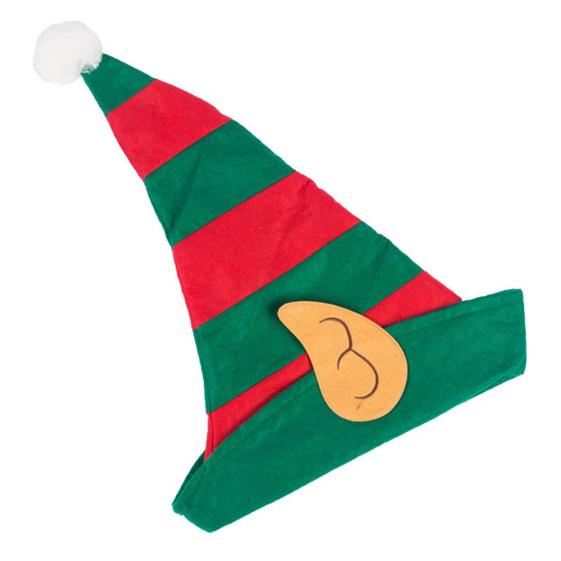 Adulte enfants noël fée elfe chapeau Non-tissé tissu doux casquette Cosplay Costume drôle fête Photo accessoires Q0KD