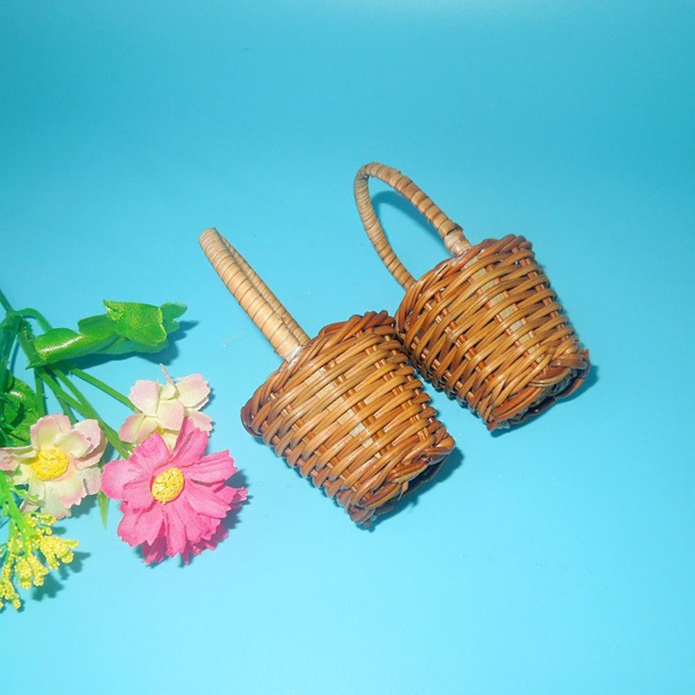 Cestas de flores trenzadas, suministros de , Mini cesta de tejido, embalaje, decoración del hogar, oficina, cestas de mano, evento de Picnic