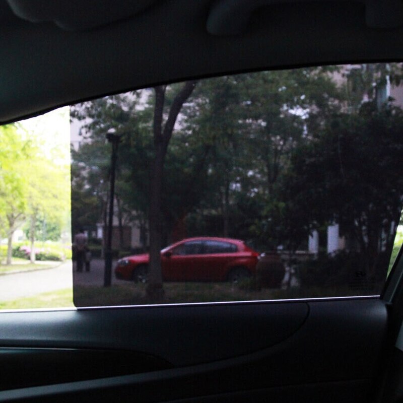 DIY Car Styling Black PVC Car Side Window Sunshades Electrostatic Sticker Sunscreen Film Stickers Cover Automobiles Accessories