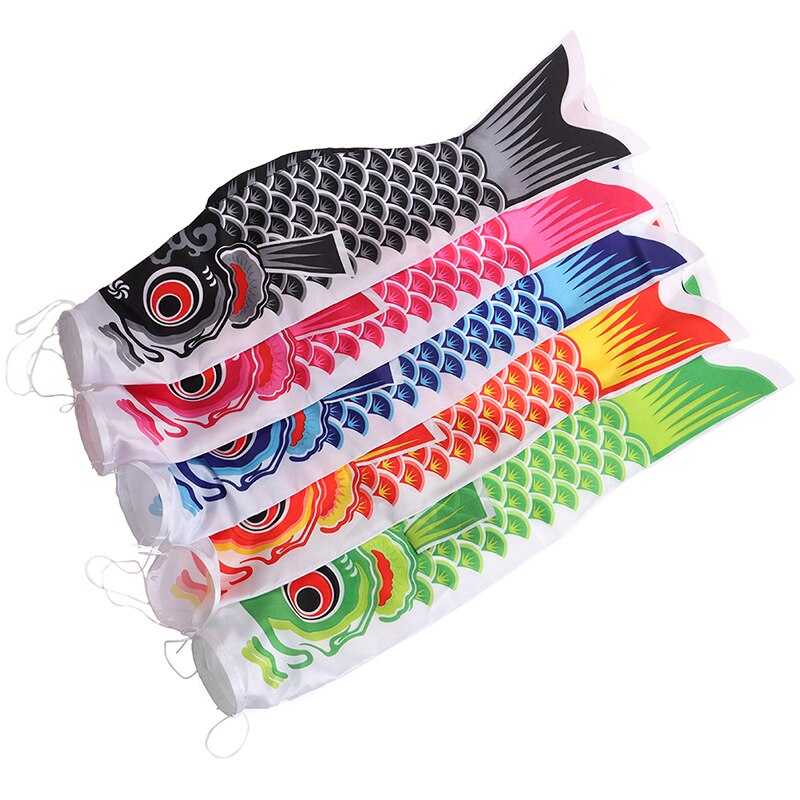55cm Japanese Carp Windsock Streamer Fish Flag Colorful Wind Sock Flag Toys