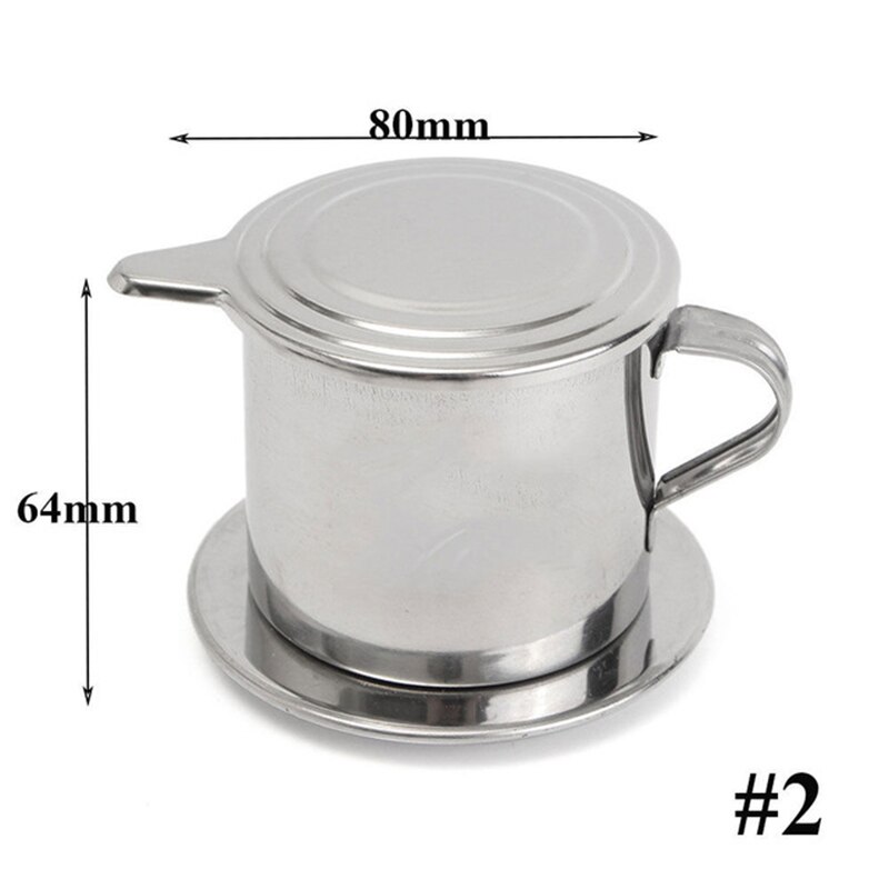 Portable stainless steel coffee drip filter coffee machine injector Vietnamese coffee cup filter coffee tool: Plum