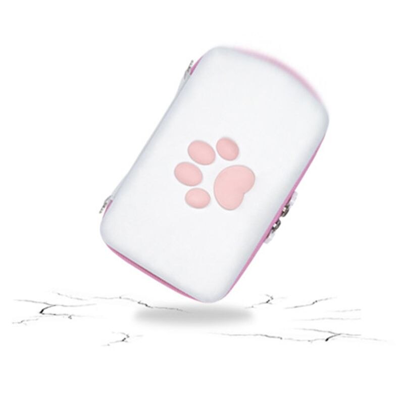 Simpatica custodia per zampa di gatto per Switch / Switch Lite custodia rigida da viaggio portatile con tracolla singola