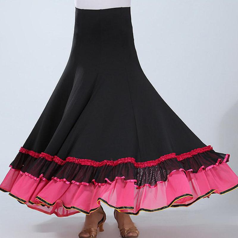 Moderne social flamenco dans spansk kjole firkantet scene performance stor swing nederdel: Rose