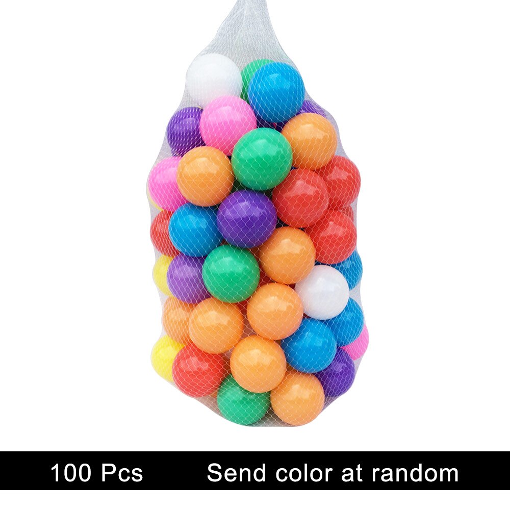 100/200 Pcs Ocean Ball Pit Baby Kid Bath Swim Toy Children Water Pool Beach Ball Soft Plastic Toys Newborn Photography Prop: WJ3251A 100PCS