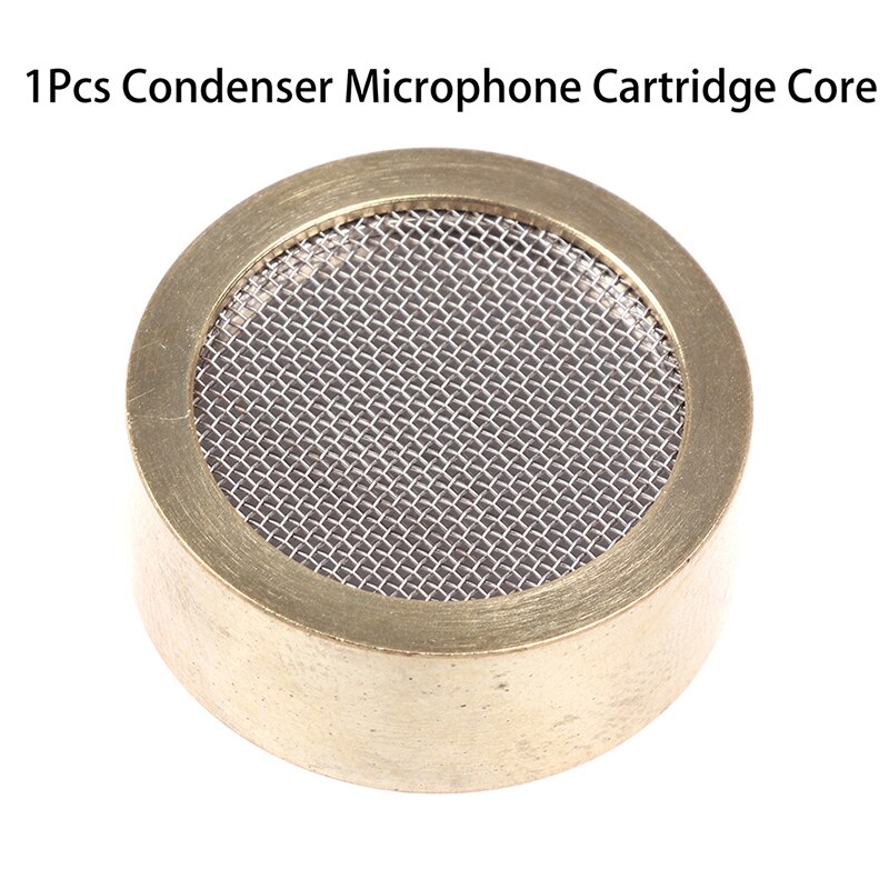 Aluminum Alloy Condenser Microphone Cartridge Capsule Replacements Large Diaphragm Microph Electric Instrument Parts Golden
