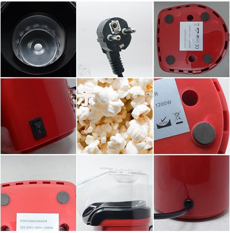 Máquina eléctrica automática para hacer palomitas de maíz, Mini máquina para hacer palomitas de maíz, para Halloween y Navidad, Oct