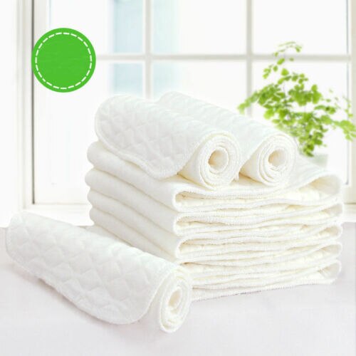 10 Pcs 3 Lagen Katoen Herbruikbare Baby Moderne Doek Luier Luier Liners Insert