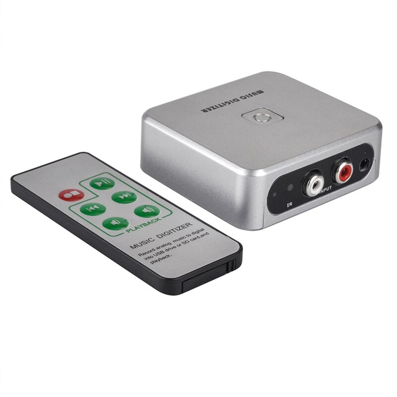 Muziek Digitizer Audio Capture Recorder Box Converteren Oude Analoge Muziek Te MP3 Ondersteuning Usb Drive Of Sd-kaart