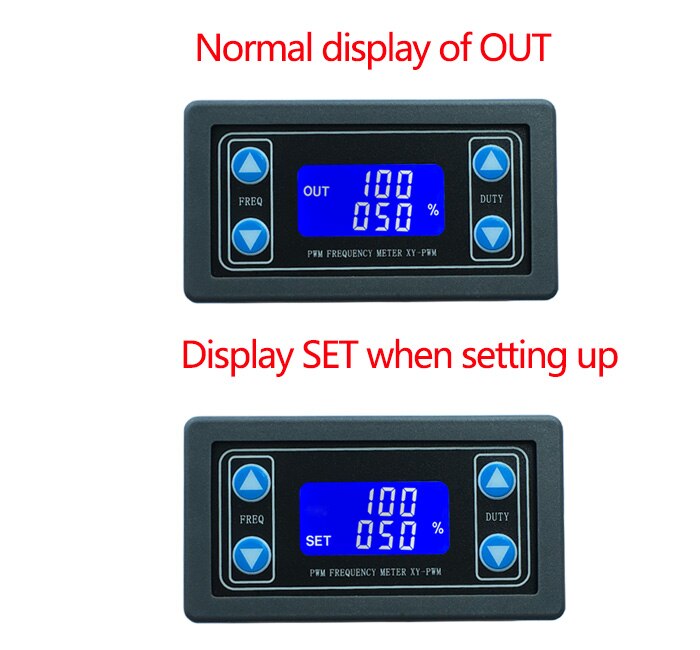 Digital display pwm pulsfrekvens duty ratio 1hz ~ 150 khz justerbar firkantbølge rektangulær bølgesignalgenerator