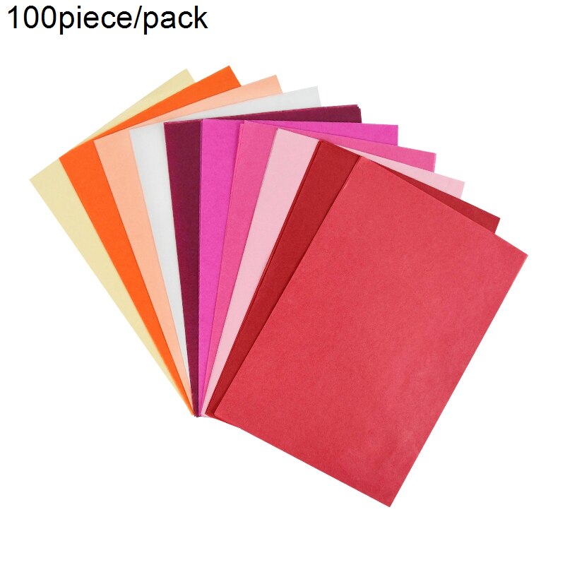 66/100pcs 14*21cm A5 Tissue Paper Fruit Flower Packaging Bookmark Handmade Papers Copying Drawing Sheet DIY Scrapbook Craft: B05-100pcs