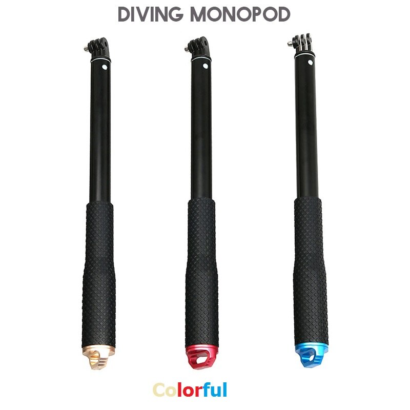 36 "gå pro selfie pinne handling kamera dykking utvidbart aluminium selfie monopod til gopro helt + sjcam til xiaomi  yi 4k