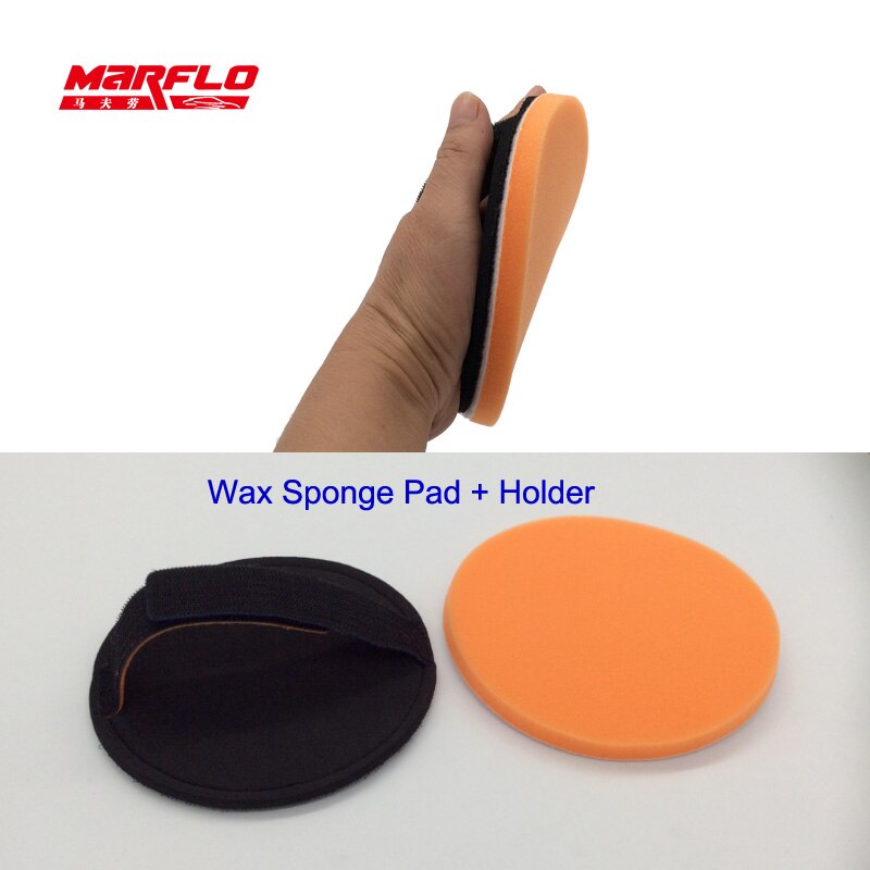 Auto Verf Wax Applicator Magic Clay Pad Holder Gloss Seal Auto Care Detailing Clay Bar Wassen Marflo Door Brilliatech: with Sponge Pad