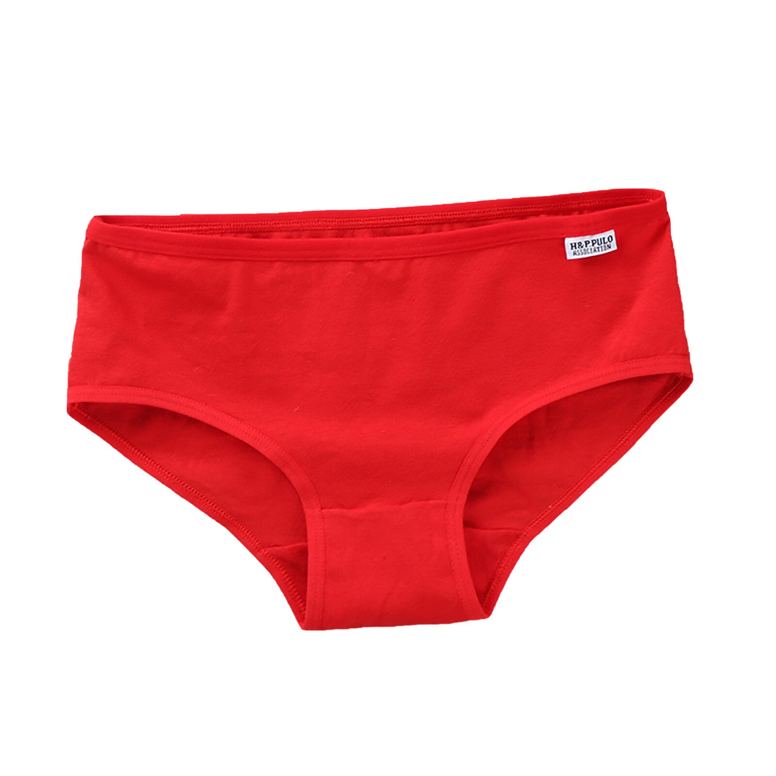 Underwear For Women Girls' Panties Underwear Pure Cotton Briefs Solid Low-rise Girls Panties Underpants Menstrual Panties: Red