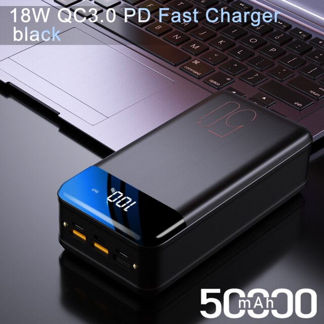 Ghulumn Custodia Portabatterie 21x18650 – Power Bank Fai-da-te Con Ricarica Wireless E QC3.0 – LED E Carica Veloce