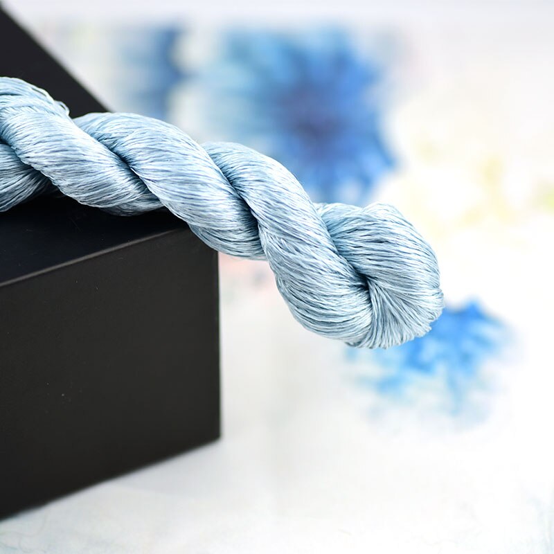 silk embroidery thread / 100% silk thread /hand embroidery embroider cross stitch/indigo series/8 gradient colors: 1