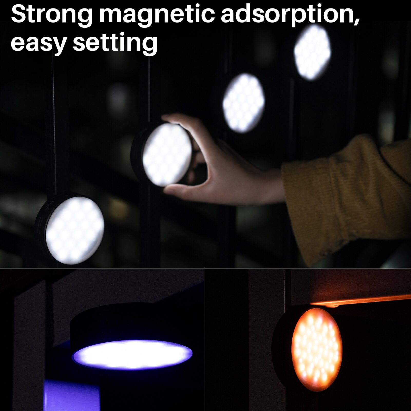 Ulanzi R66 Mini Rgb Led Video Light 2500K-9000K Dimbare Oplaadbare 20 Lichteffecten CRI95 + Magnetische adsorptie Voor Vlog