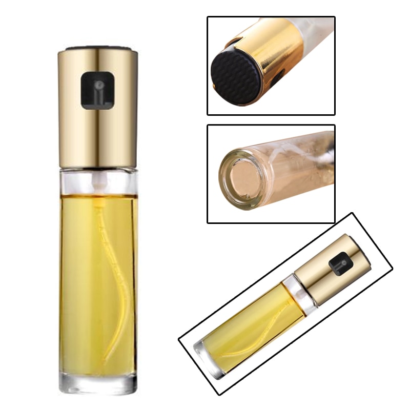 Kitchen Stainless Steel Olive Oil Sprayer Bottle Pump Oil Pot Leak-proof Grill BBQ Sprayer Oil Dispenser BBQ Cookware Tools