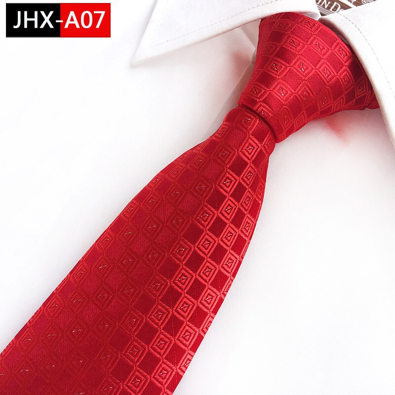 8Cm Polyester Ties Voor Mannen Formele Zakelijke Hals Tiies Huwelijkscadeau Voor Mannen Stropdas Bruidegom Party Das: A07