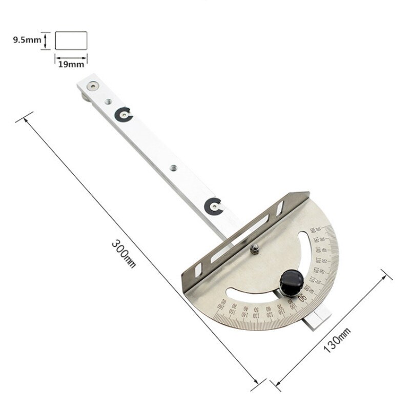 Miter Gauge Fence System Woodworking Tools Push Block with Angle Plate Ruler for Table Saw, Band Saw, Router Table, Jointers