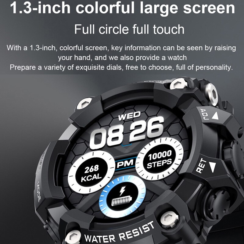 696 trdt 6 smart klocka vattentät  ip67 lång standby smart armbandsur puls blodtryck utomhus män sport smartklocka