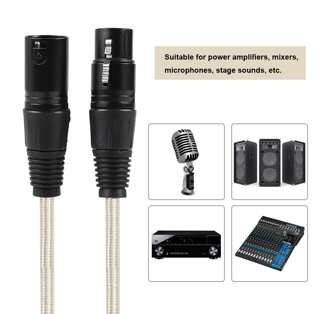 Xlr Man-vrouw Microfoonkabel Audio Mic Kabel BK2019G Man-vrouw Audio Kabel (20 M)