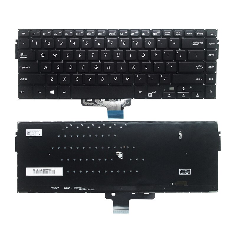 backlit For Asus VivoBook S15 S510 S510U S510UA S510UA-DS51 S510UA-DS71 S510UA-RB31 S510UA-RS31 Laptop Keyboard US Black: Backlight
