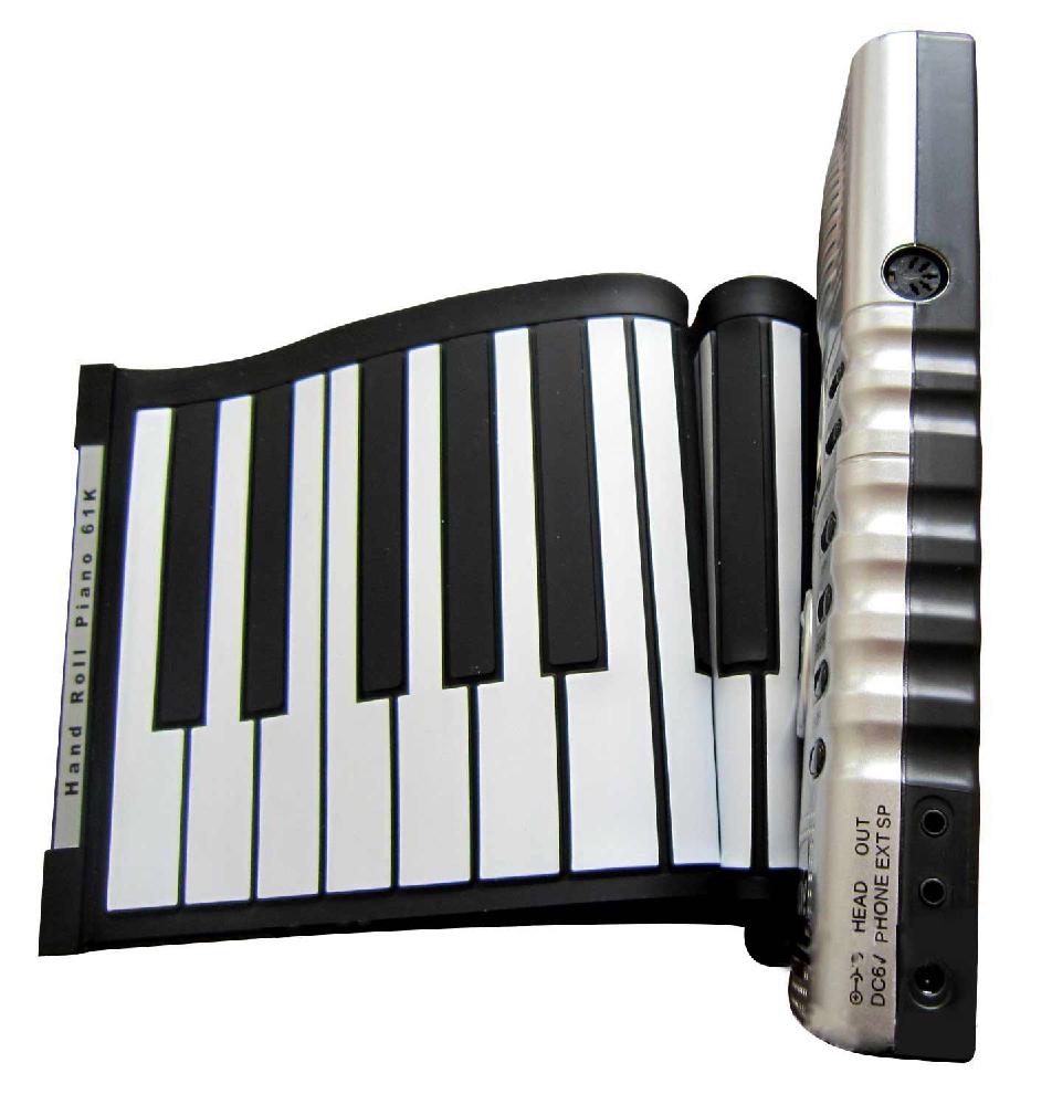 61 Toetsen Keyboard Piano Draagbare Elektrische Piano Keyboard Orgel Silicon Flexibele Roll Up Piano Soft Keyboard Piano