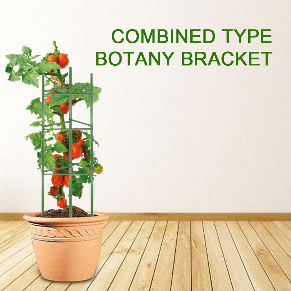 Vertical Climbing Plant Stake Multi-functional Practical Durable Cage Garden Tomato Vegetable Trellis with 3pcs Clips