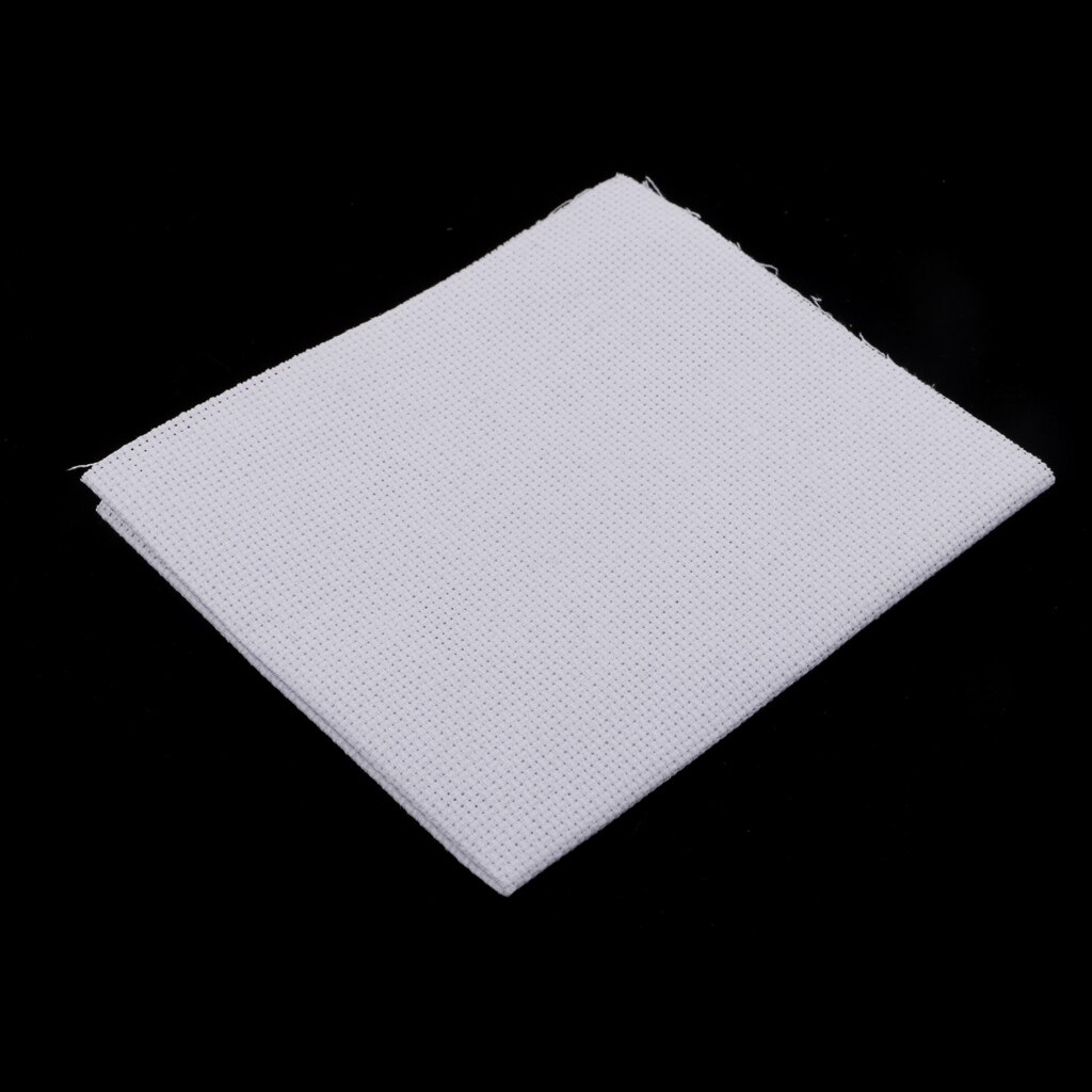 30x25cm White 14 Count Cross Stitch Cloth Aida Fabric Hand Embroidery Cloth