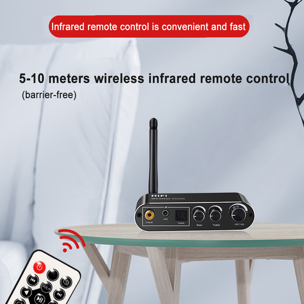Optischer koaxialer Audio-Decodierung konverter U-Disk 3,5mm Aux RCA Bluetooth-kompatibler WLAN-Adapter