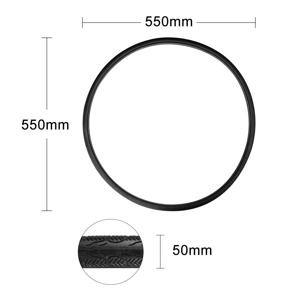 Bicycle Solid Tire 700x23C Wheel Explosion-proof Outer Tires Fixed Gear Free Inflatable Vacuum Tires Road Bike Solid Tire