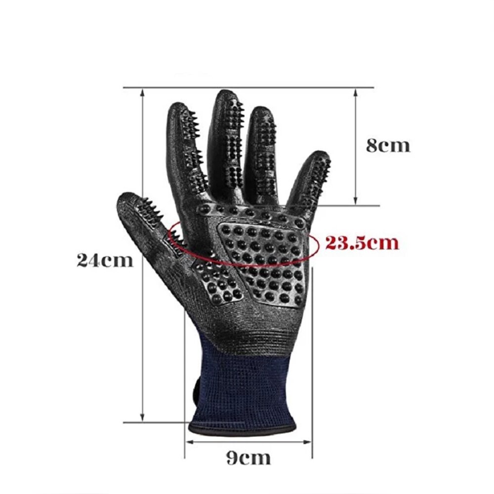 Pet Hair Grooming Glove for Cat Soft Rubber Pet Hair Remover Clean Comb Dog Horse Cat Shedding Bathing Massage Brush Animals