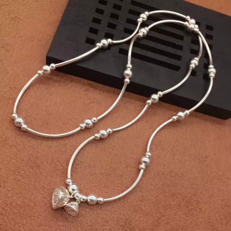Håndlavet 925 sølvperler armbånd sterling perler kvinder wrap armbånd 4 cirkler sølv lotus charm perle armbånd