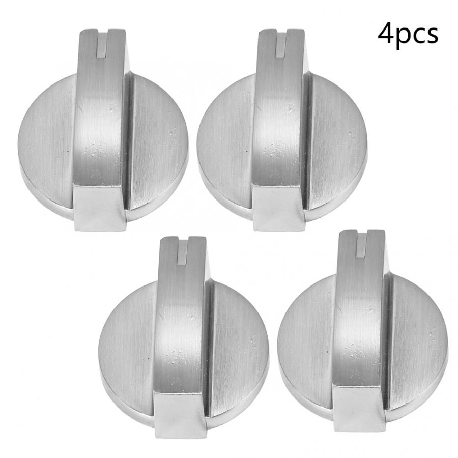 Gas Stove Knob 4Pcs Universal Zinc Alloy Gas Stove Control Knob Rotating Switch Replacement Accessory Stove Knob