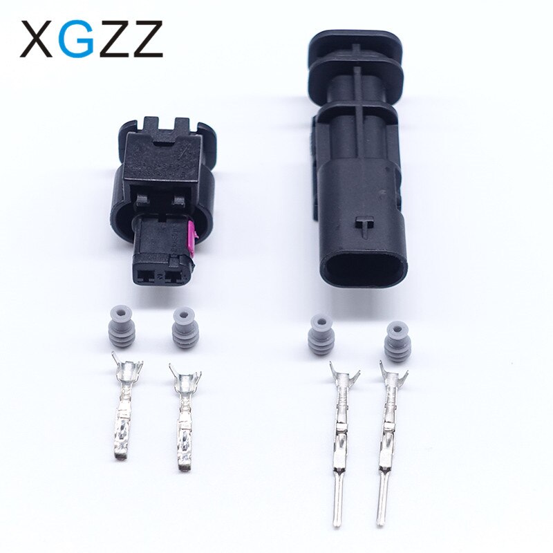 5 Sets 2 Pin Tyco Fuel Injector Connector High Pressure Pump Gasbag Automotive Connector 4F0 973 702 1-1718643-1