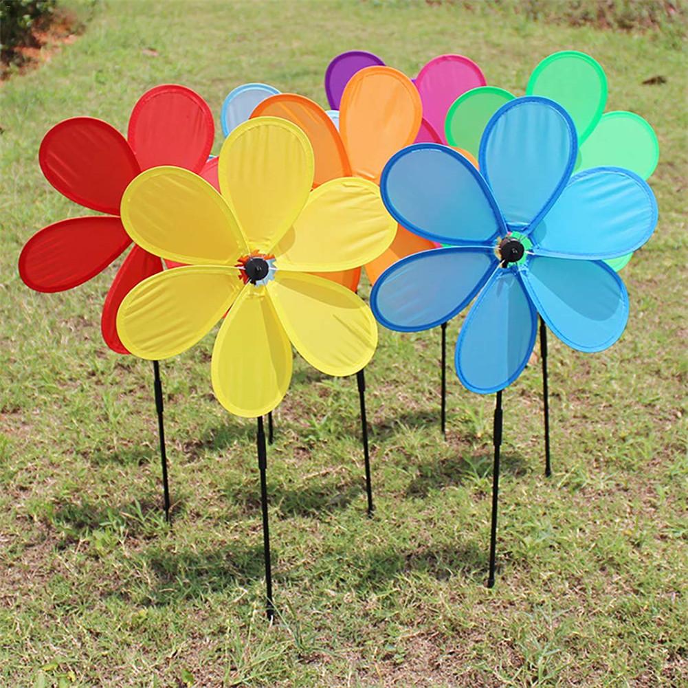 Wind Spinners Sunflower Lawn Pinwheels Windmill Party Pinwheel Wind Spinner for Garden Decor